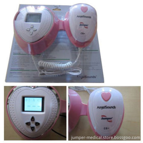 Fetal Heart Doppler Monitor, CE/FDA Marks, LCD Back-light Display, 5 Baby Music for Pregnancy Use